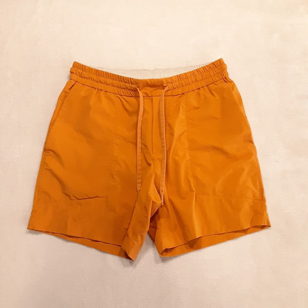 Lululemon Mens Bowline Shorts 5" Inseam Medium Autumn Orange Nylon Blend